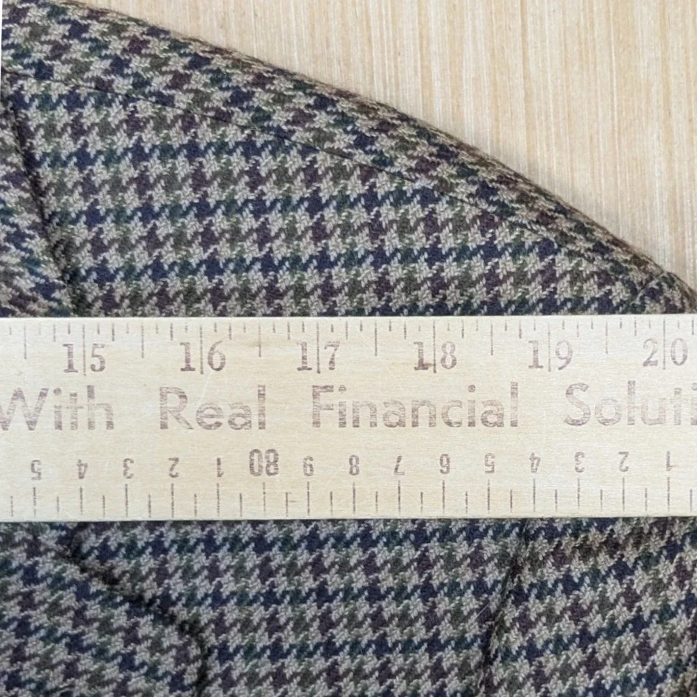 Chaps Ralph Lauren Mens 46T Brown Houndstooth 100% Wool Blazer Sport Coat Canada